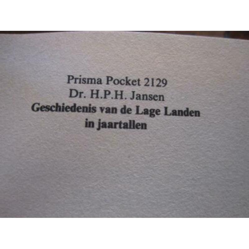 Prisma Kalendarium , Geschiedenis van de Lage Landen