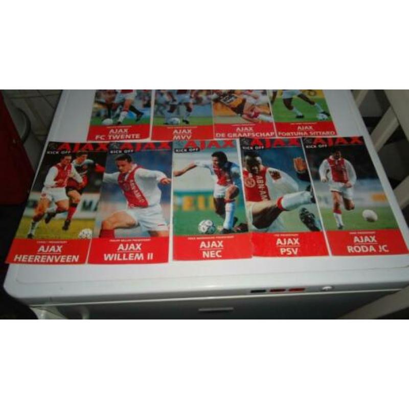 Ajax kick off programma blad