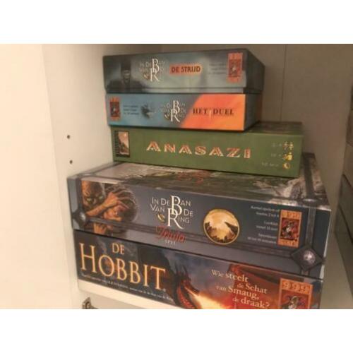 5 compleet "nieuw in de doos" gezelschapsspellen