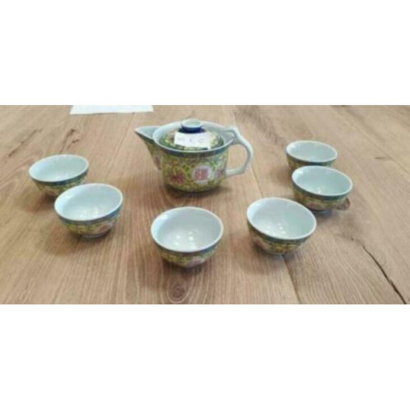 m52 partij van 38 stuks Chinese thee serviesjes