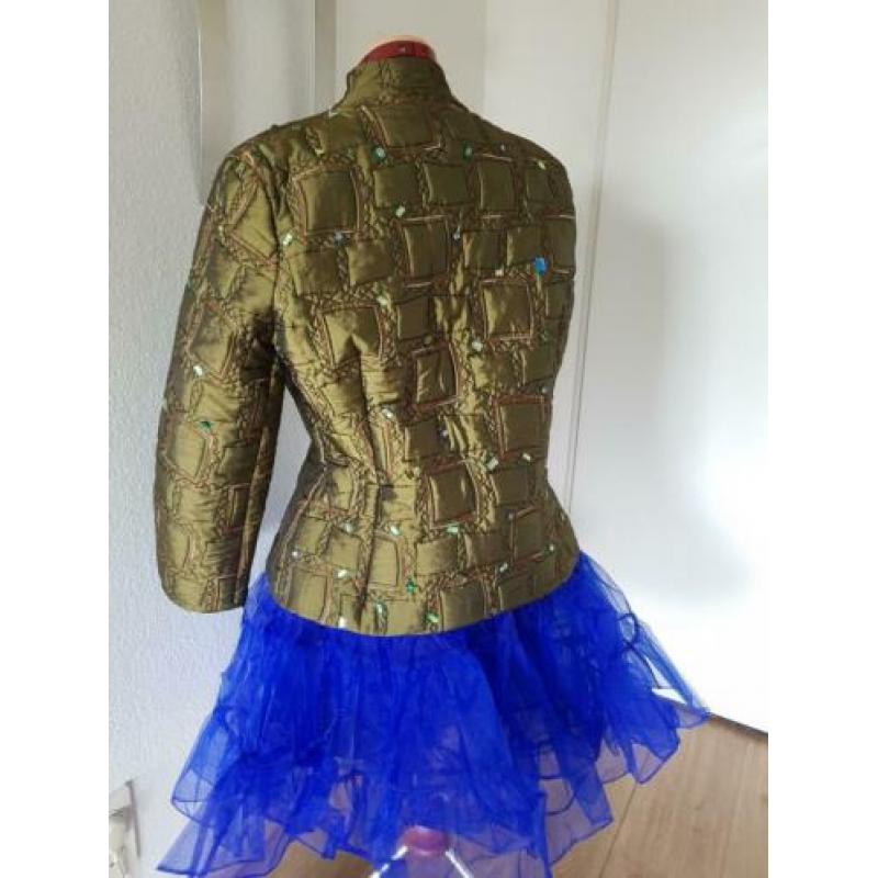 Carnavalsjas en rok carnavals kostuum dames 38 40 unikat