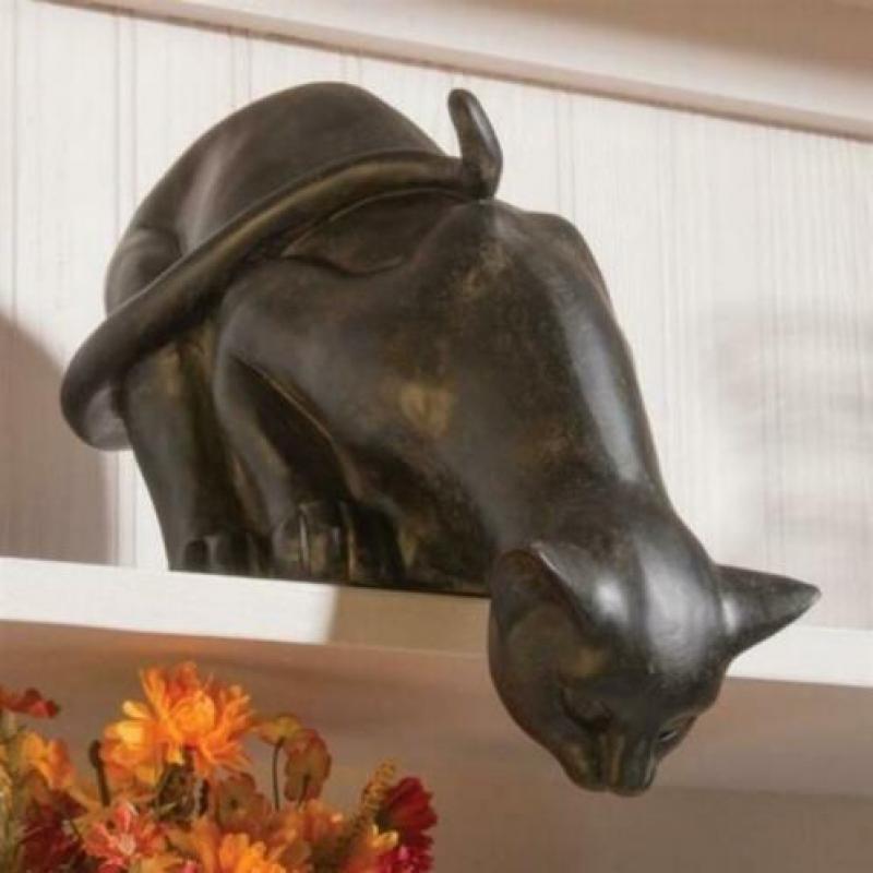 Beeld Sculptuur Ondeugende Kat Nieuw