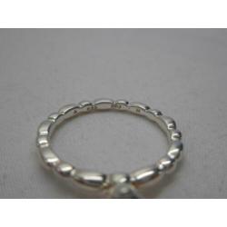 Zilveren stapelring Spinning maat 17.5 nr.722