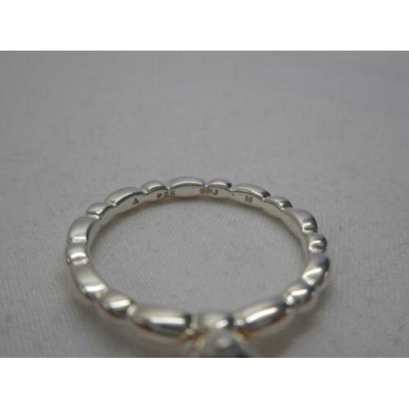Zilveren stapelring Spinning maat 17.5 nr.722