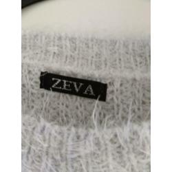 Nieuw heerlijke fluffy trui zachtgrijs zeva Mt M