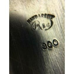 H162 Prachtige 900 zilveren hanger handarbeit zeldzaam