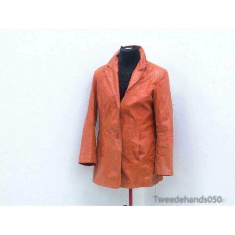 Joy rood lederen dames jasje 86777