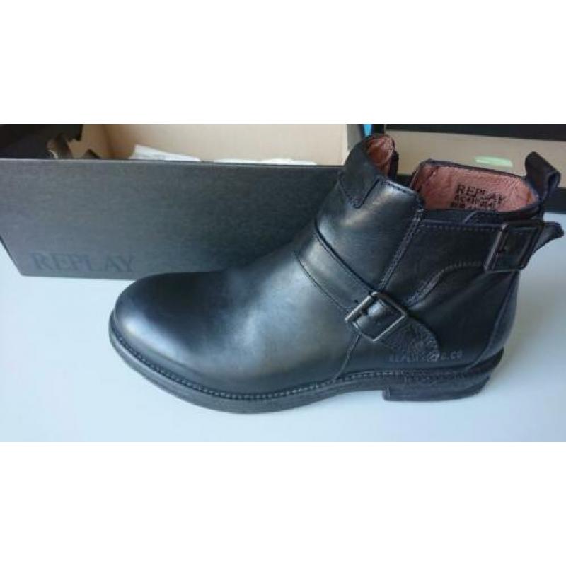 Replay biker boots mt. 43 zo goed als nieuw