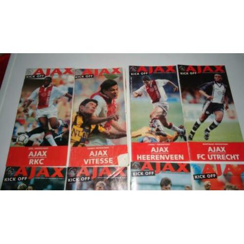 Ajax kick off programma blad