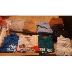 9x nieuw jongens kleding maat 98 (6x korte broek, 2x hemd)