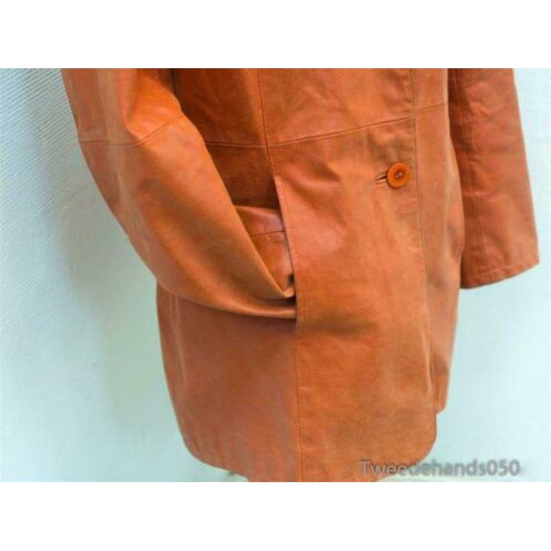 Joy rood lederen dames jasje 86777