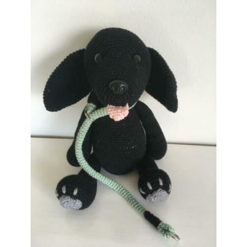 Gehaakte Hond Labrador Zwart