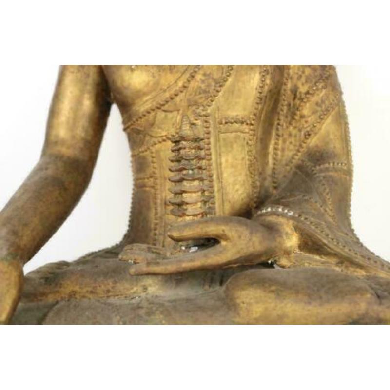 Groot beeld boeddha beeld brons Nepal ( 66cm )