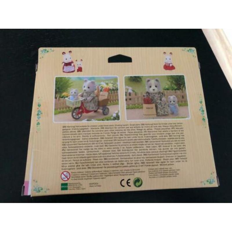 sylvanian families fietsen met mamma 4281 compleet