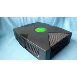 Xbox original soft mod 3 games 1 controller schoon en getest
