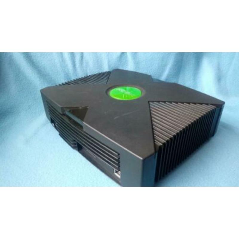 Xbox original soft mod 3 games 1 controller schoon en getest
