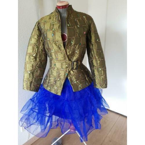 Carnavalsjas en rok carnavals kostuum dames 38 40 unikat