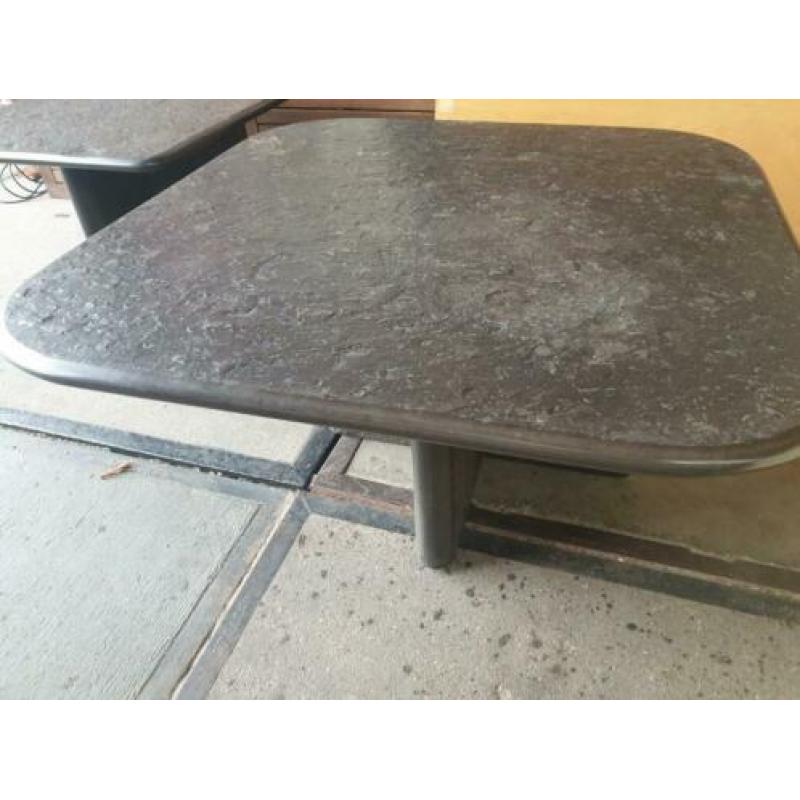 2 jaren 70 fossil tables salontafels vintage design