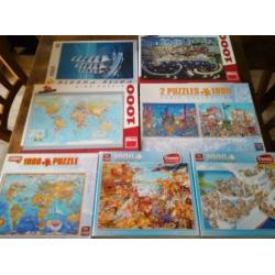 Veel leuke puzzels 1000 stukjes en 3000 stukjes