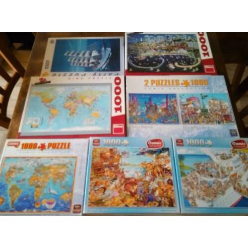 Veel leuke puzzels 1000 stukjes en 3000 stukjes