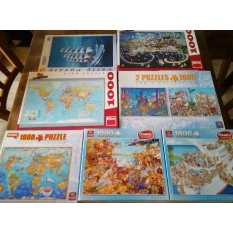 Veel leuke puzzels 1000 stukjes en 3000 stukjes