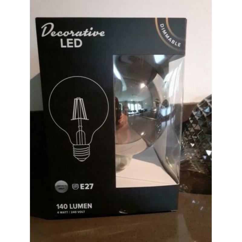 2 decoratieve xxl lampen smoke grey.