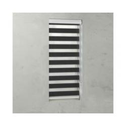 Duo Rolgordijn Cassette 40x175cm Zwart Licht doorlatend.