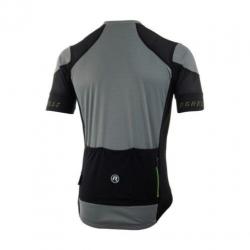 Fietsshirt Rogelli Rice grijs/zwart/fluor race pasvorm