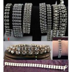 Art Deco armband met strass stenen