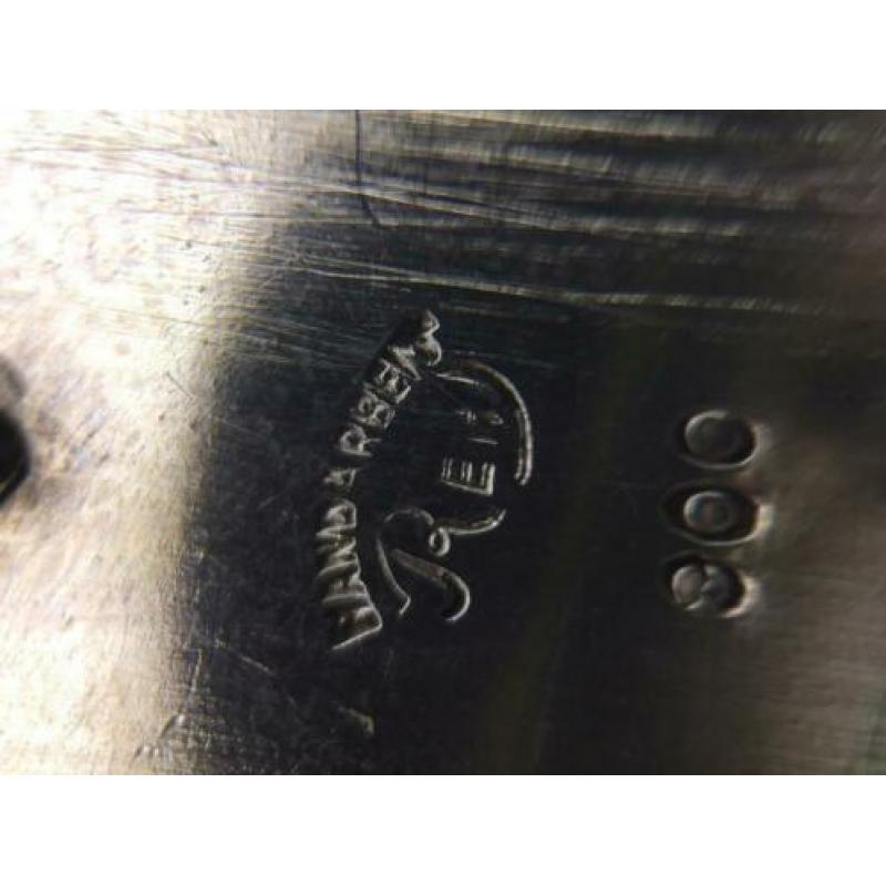 H162 Prachtige 900 zilveren hanger handarbeit zeldzaam