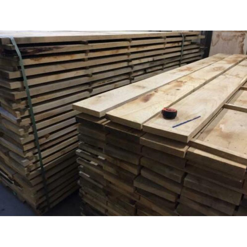 prachtige oude eiken planken 28mm dik,zelf sorteren OLD LOOK