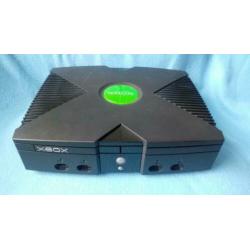 Xbox original soft mod 3 games 1 controller schoon en getest
