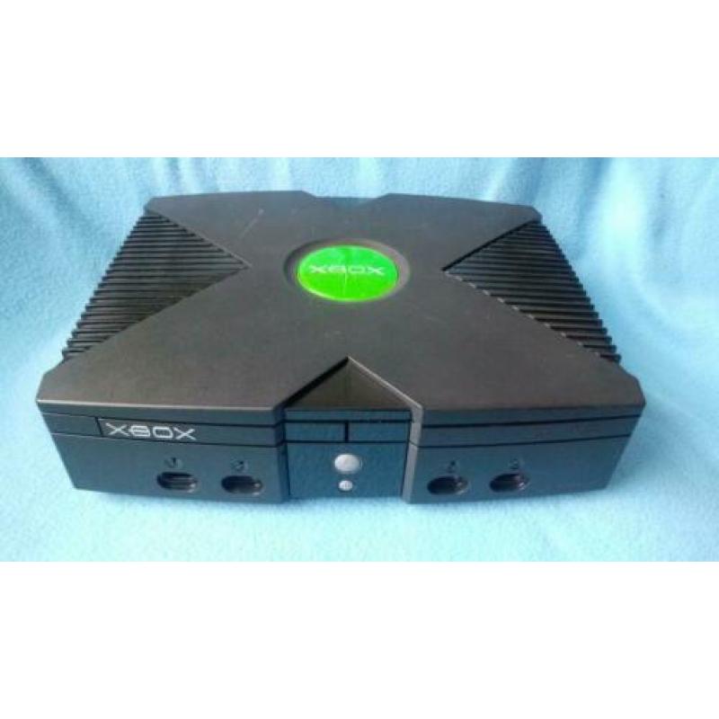 Xbox original soft mod 3 games 1 controller schoon en getest