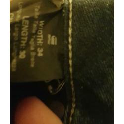 G star 3301 bootcut women. 34 30
