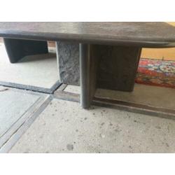 2 jaren 70 fossil tables salontafels vintage design