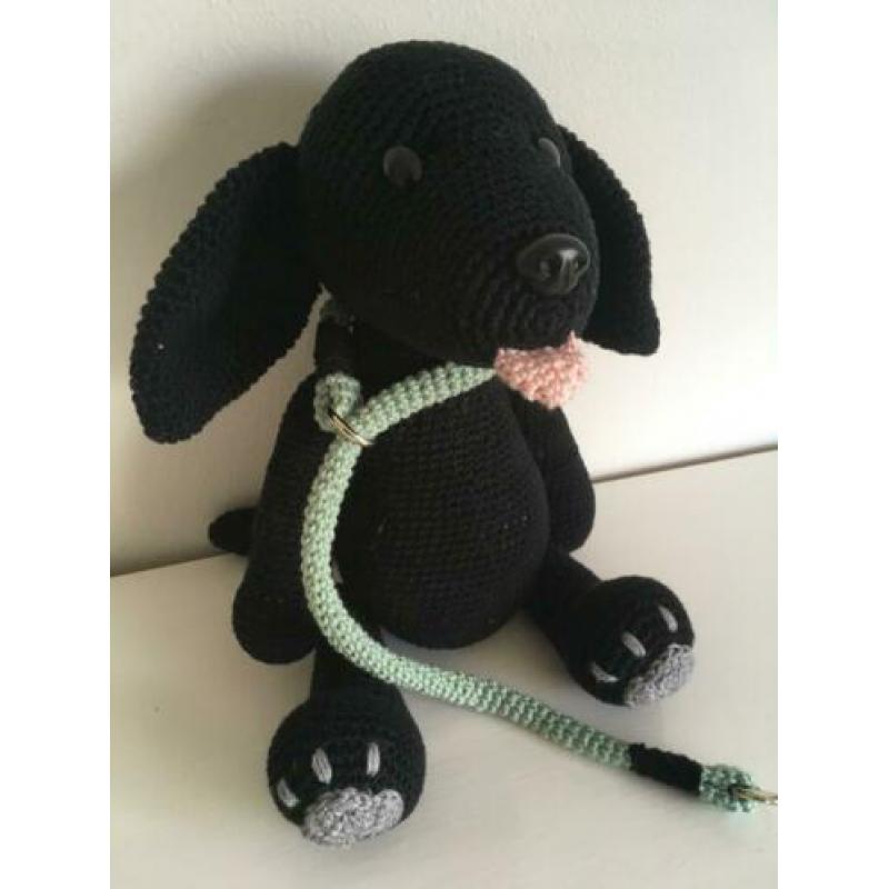 Gehaakte Hond Labrador Zwart