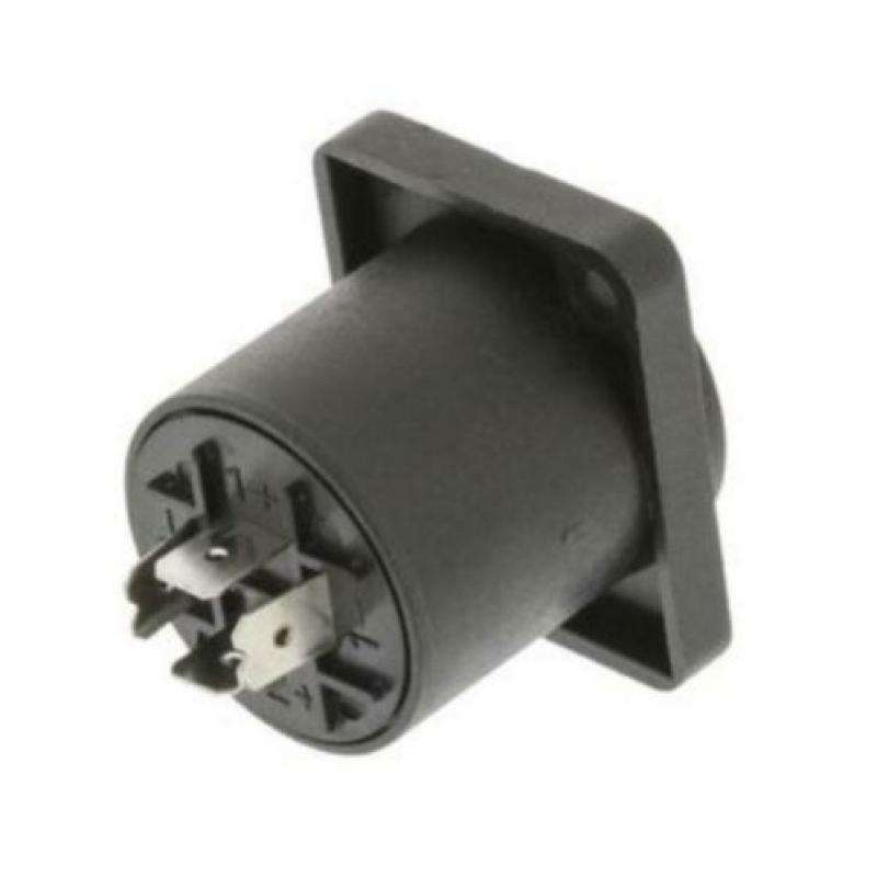 Sweex Speakon Connector - 4-Pin ABS Kunststof Zwart Op isOp