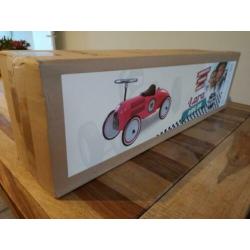 Nieuw in de doos - Retro Roller Lara (zalmroze) loopauto