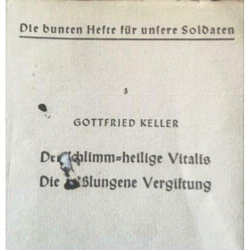 WO2 DUITS "Die bunte Hefte für unsere Soldaten"uit 1940
