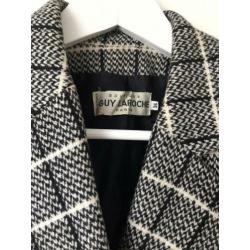 Paris designer wollen blazer zwart wit 36