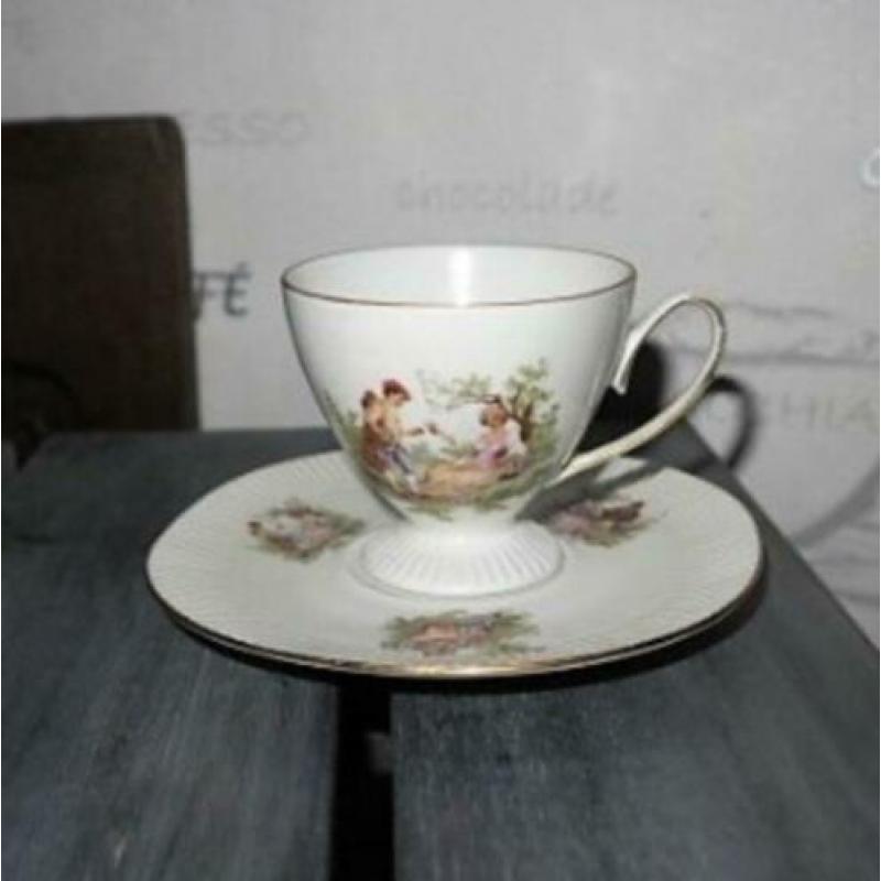 2 Kop en schotels Fragonard