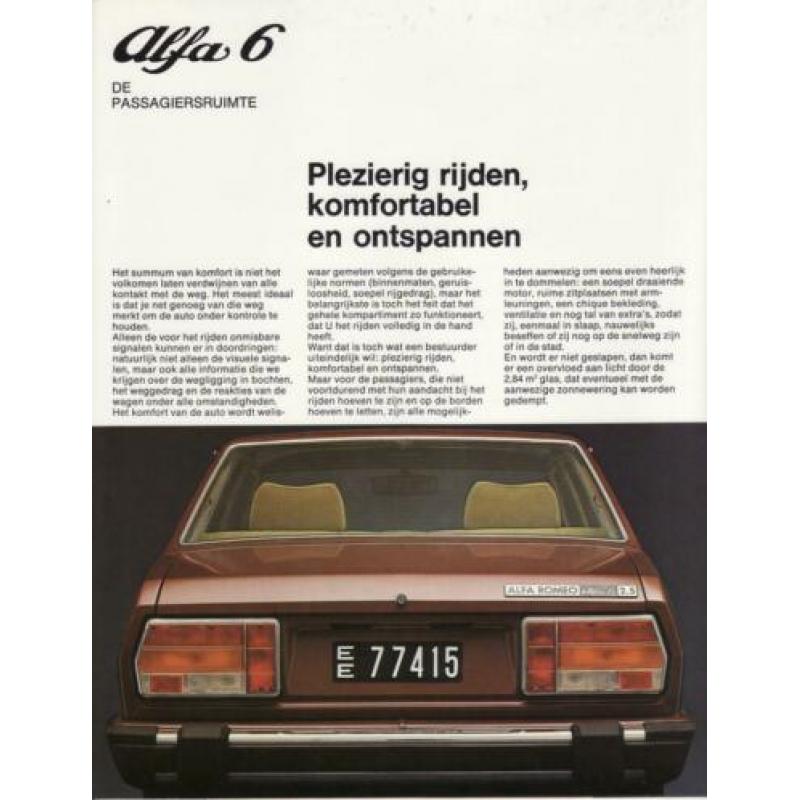 Alfa Romeo 6, set, 1979
