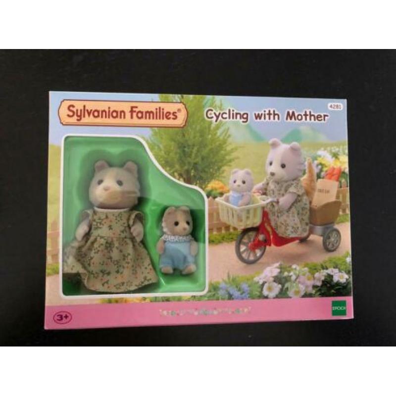 sylvanian families fietsen met mamma 4281 compleet