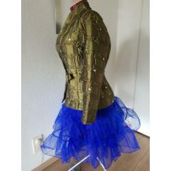 Carnavalsjas en rok carnavals kostuum dames 38 40 unikat