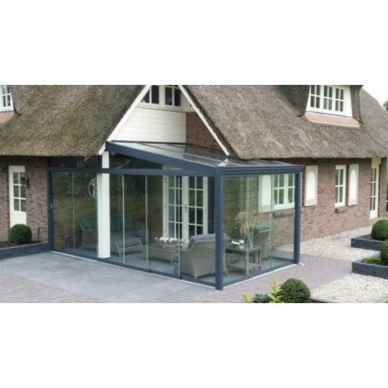 Goedkoopste glazen schuifpanelen voor overkapping, veranda