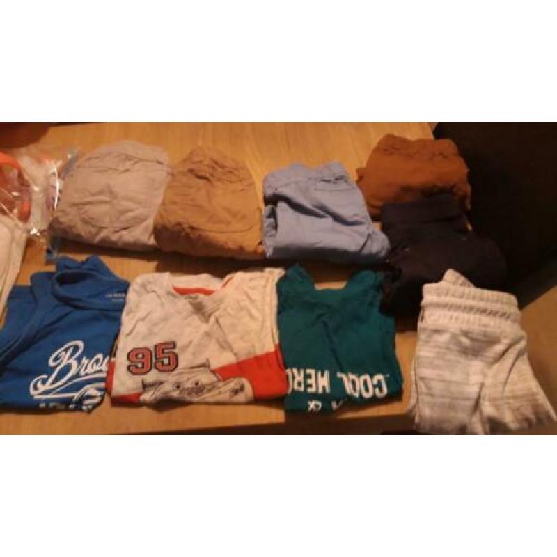 9x nieuw jongens kleding maat 98 (6x korte broek, 2x hemd)