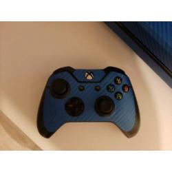 ZGAN Xbox one 500GB zwart / blauwe wrap