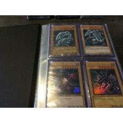 Grote yu gi oh verzameling met blue eyes 1st edition.