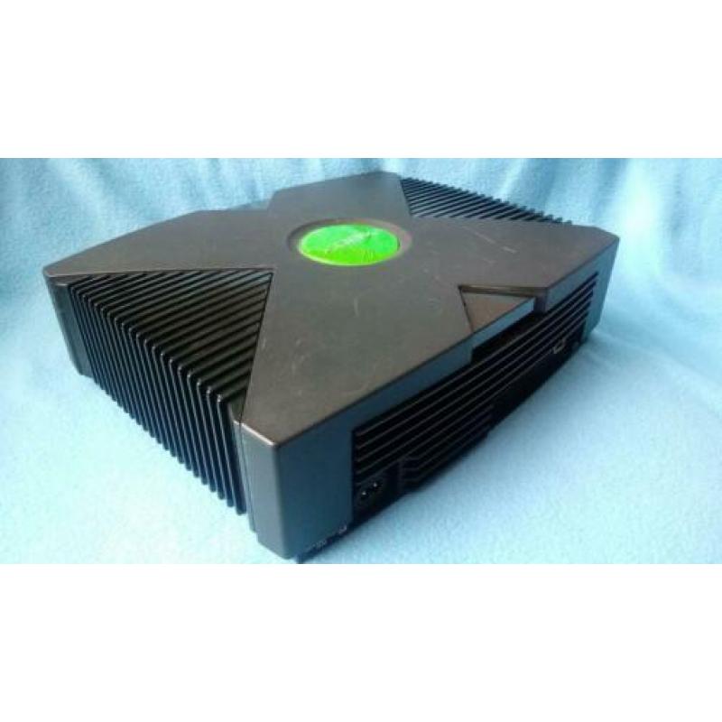 Xbox original soft mod 3 games 1 controller schoon en getest
