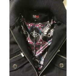 Damesjas Soho mt.40; zwart (wol/vilt)